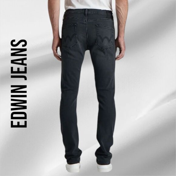 EDWIN Men’s Maddox Slim Fit Jeans in the Size 31X32” in Knight Ryder Gray Color - Picture 6 of 14